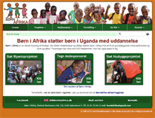 Tablet Screenshot of borniafrika.dk